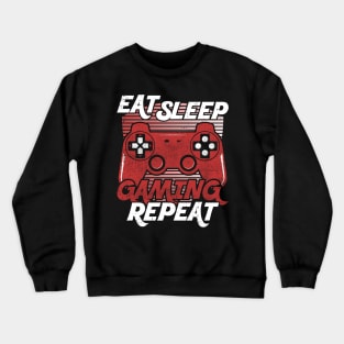 Eat Sleep Gaming Repeat Vintage Crewneck Sweatshirt